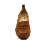 Brunate mocassin cognac suède 32216